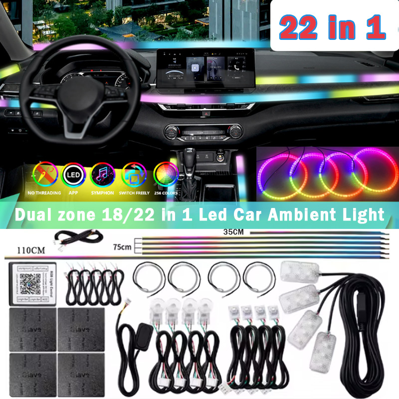 Led El Wire - Luz Led ambiental acrílica para coche,