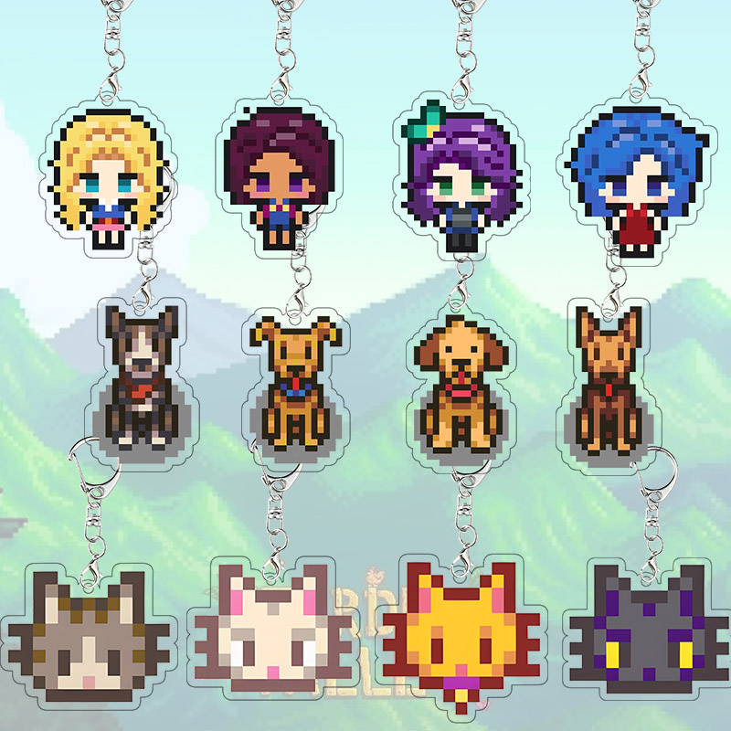 Cosplay Floating Prop - Llavero Acrílico de Stardew Valley, Llavero