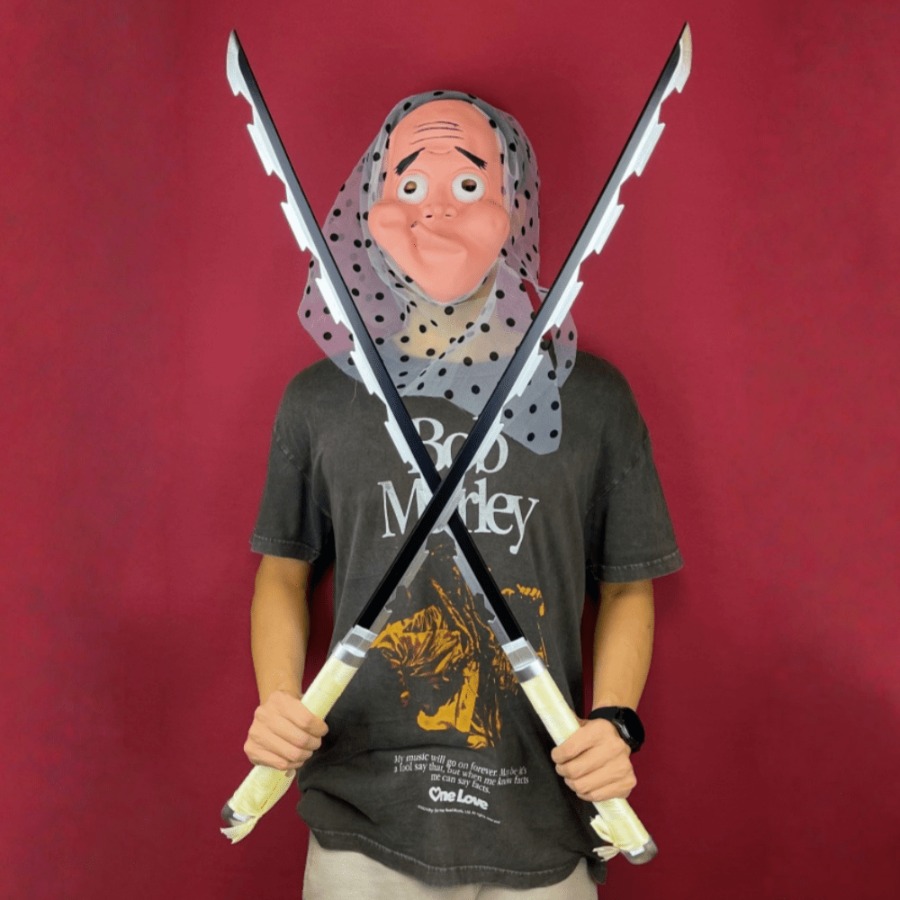 Cosplay Prop Katana - 40 pulgadas Demon Slayer Inosuke Katana