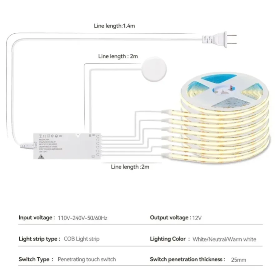 Luz de Gabinete Inteligente co - Led El Wire reseña y precio