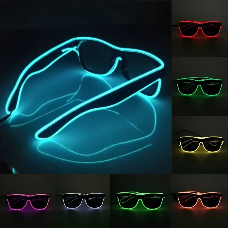 Gafas de sol LED de neón brill - Led El Wire reseña y precio