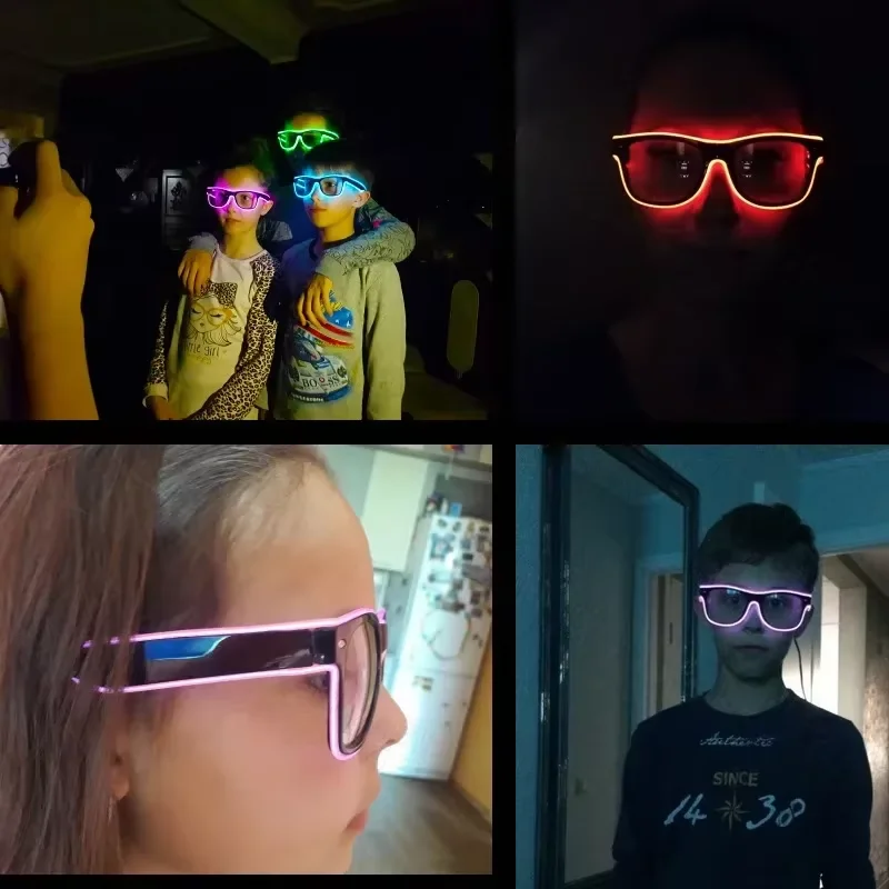 Gafas de sol LED de neón brill - Led El Wire reseña y precio