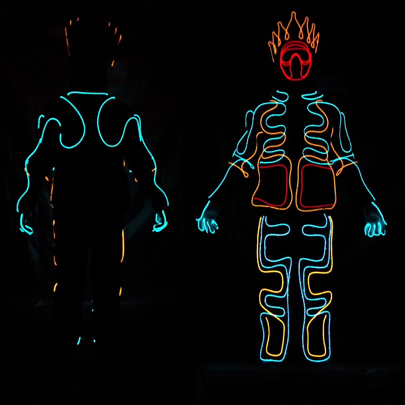 EL Wire-ropa con luz LED para  - Led El Wire reseña y precio