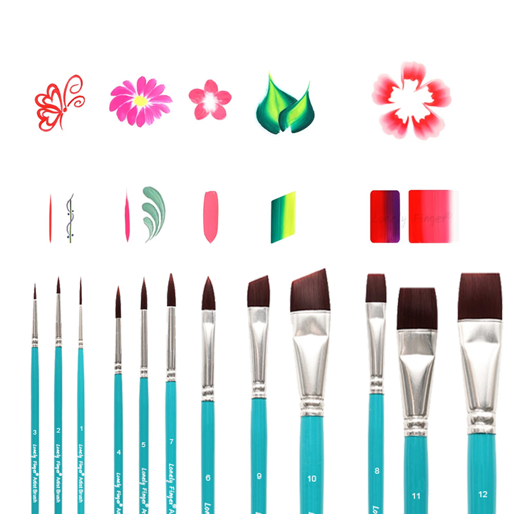 Pinceles para pintura facial,  - Cosplay Prop Paint reseña y precio