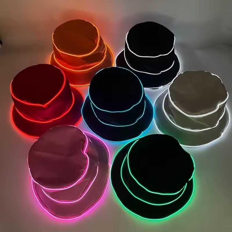 Gorra LED de playa de color só - Led El Wire reseña y precio