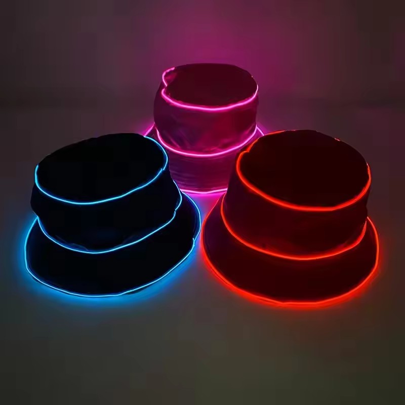 Gorra LED de playa de color só - Led El Wire reseña y precio