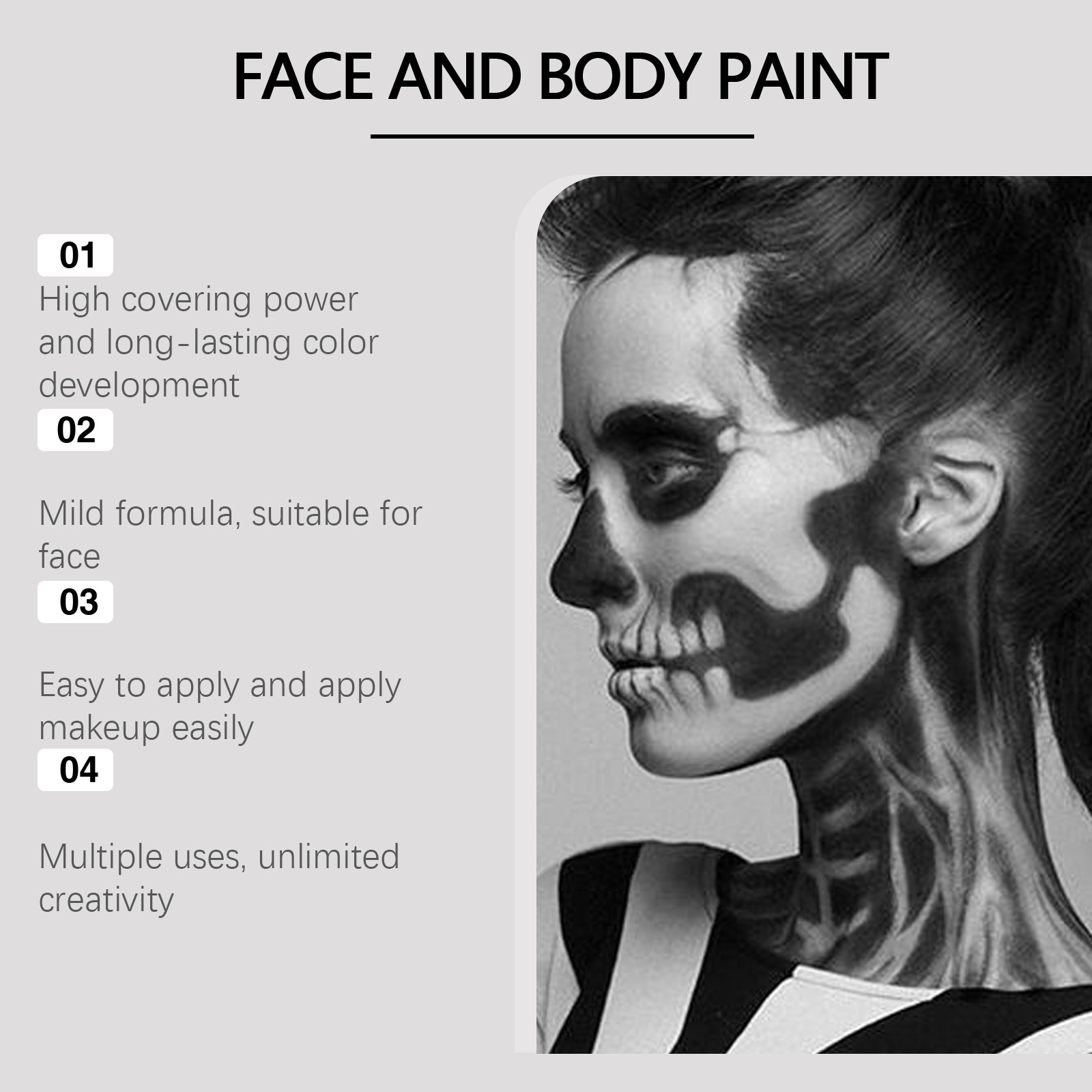 Kit de Pintura Facial para Hal - Cosplay Prop Paint reseña y precio