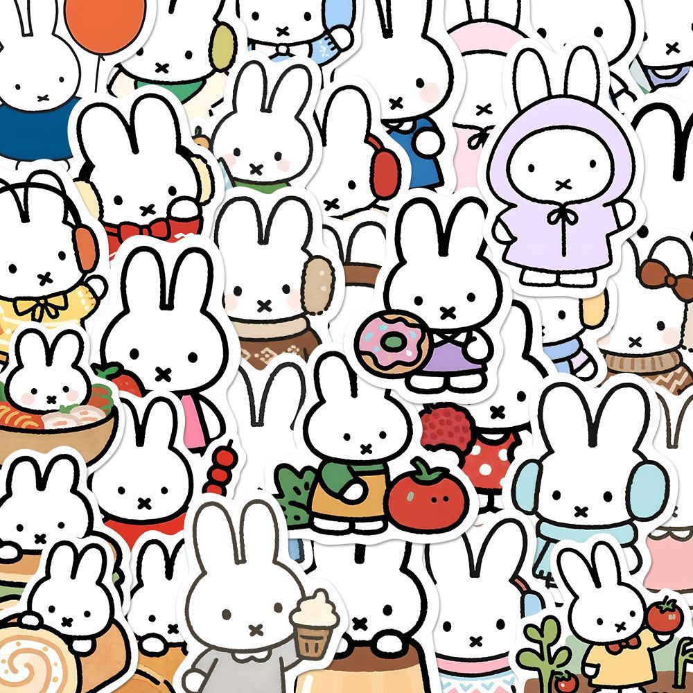80 Pegatinas Kawaii de Miffy,  - Cosplay Floating Prop reseña y precio