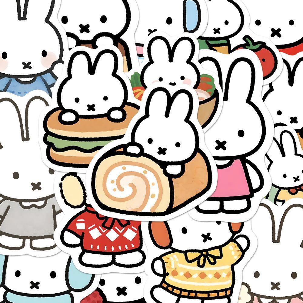80 Pegatinas Kawaii de Miffy,  - Cosplay Floating Prop reseña y precio