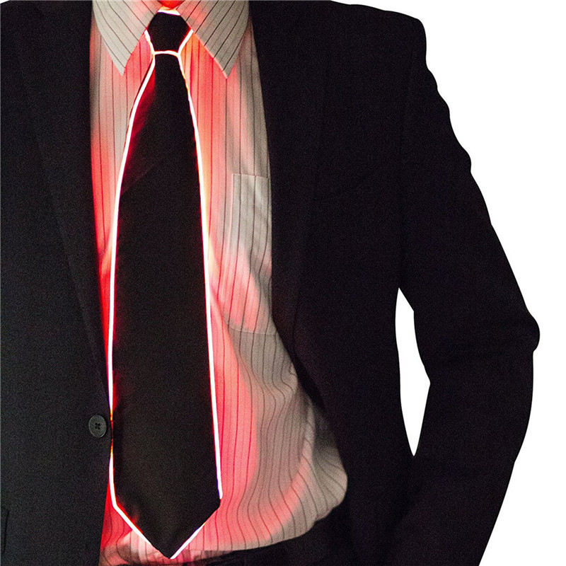 Corbata brillante para hombre, - Led El Wire reseña y precio