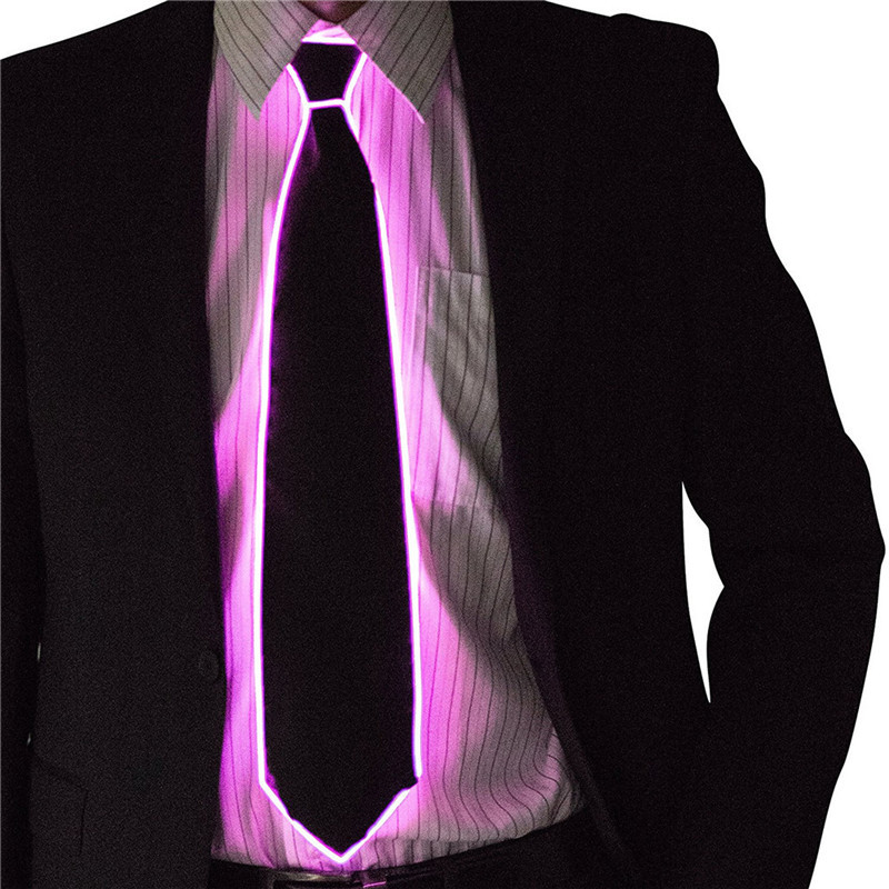 Corbata brillante para hombre, - Led El Wire reseña y precio