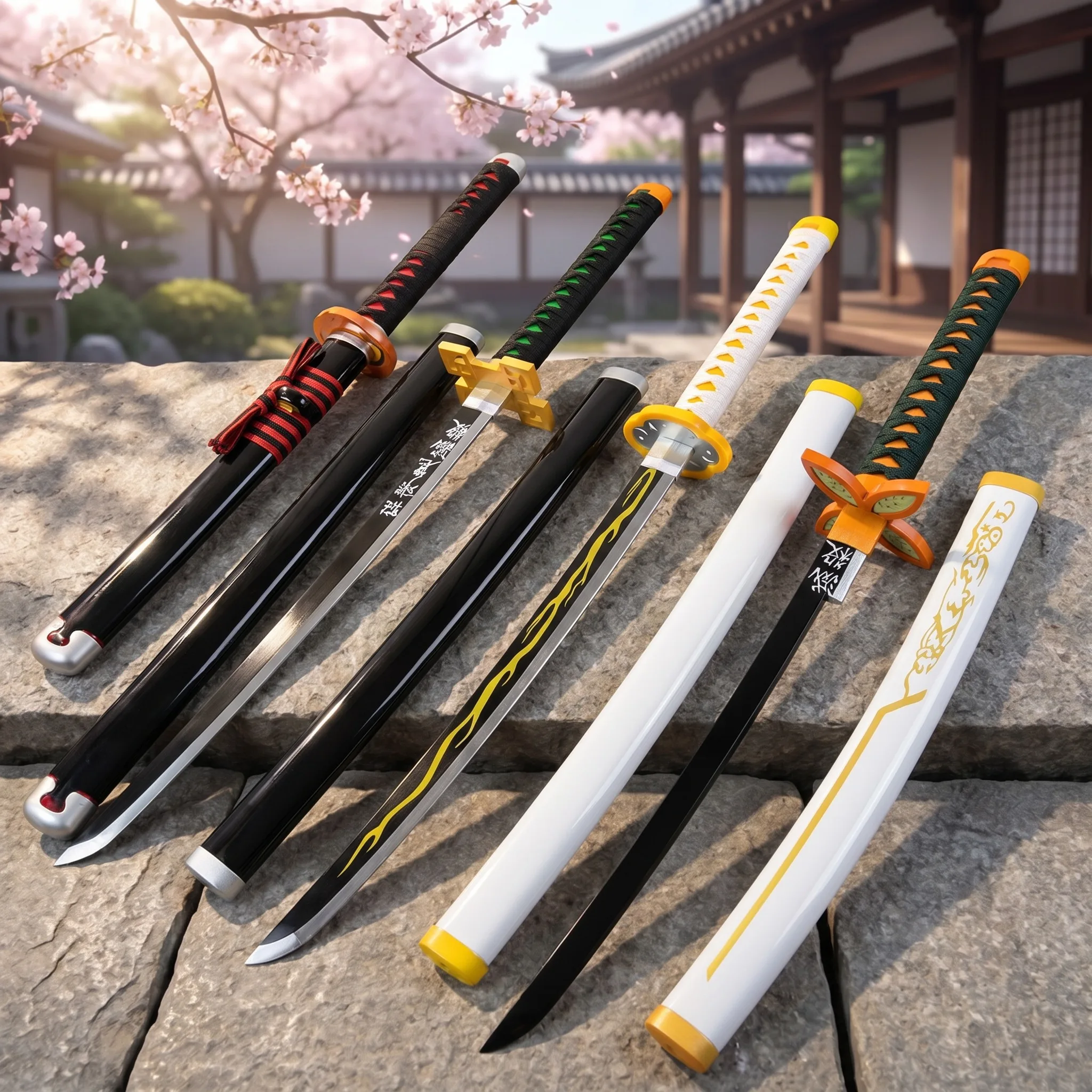 Espada de Anime Demon Slayer d - Cosplay Prop Katana reseña y precio