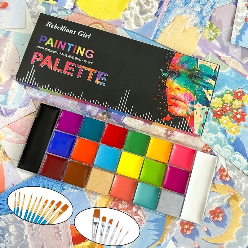 20 colores cara cuerpo pintura - Cosplay Prop Paint reseña y precio